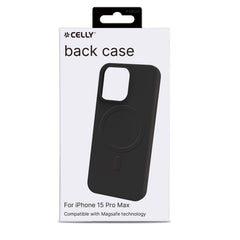 CROMOMAG - Cover in TPU morbido compatibile con la tecnologia Magsafe, colore nero compatibile con Apple iPhone 15 Pro Max [IPHONE 15 CASES]