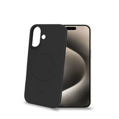 CROMOMAG - Cover in TPU morbido compatibile con la tecnologia Magsafe, colore nero compatibile con Apple iPhone 16 [IPHONE 16 CASES]