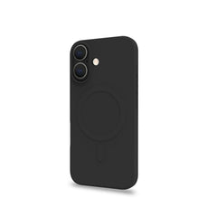 CROMOMAG - Cover in TPU morbido compatibile con la tecnologia Magsafe, colore nero compatibile con Apple iPhone 16 [IPHONE 16 CASES]