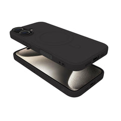 CROMOMAG - Cover in TPU morbido compatibile con la tecnologia Magsafe, colore nero compatibile con Apple iPhone 16 [IPHONE 16 CASES]