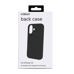 CROMOMAG - Cover in TPU morbido compatibile con la tecnologia Magsafe, colore nero compatibile con Apple iPhone 16 [IPHONE 16 CASES]