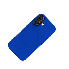 CROMOMAG - Cover in TPU morbido compatibile con la tecnologia Magsafe, colore blu compatibile con Apple iPhone 16 [IPHONE 16 CASES]