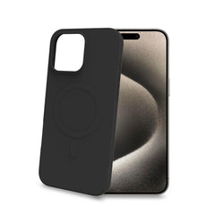 CROMOMAG - Cover in TPU morbido compatibile con la tecnologia Magsafe, colore nero compatibile con Apple iPhone 16 Pro Max [IPHONE 16 CASES]