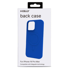CROMOMAG - Cover in TPU morbido compatibile con la tecnologia Magsafe, colore blu compatibile con Apple iPhone 16 Pro Max [IPHONE 16 CASES]