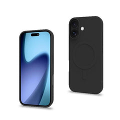 CROMOMAG - Cover in TPU morbido compatibile con la tecnologia Magsafe, colore nero compatibile con Apple iPhone 17 [IPHONE 17 CASES]