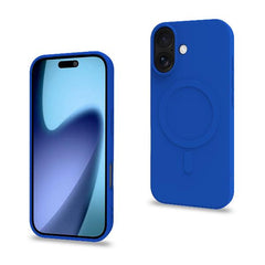 CROMOMAG - Cover in TPU morbido compatibile con la tecnologia Magsafe, colore blu compatibile con Apple iPhone 17 [IPHONE 17 CASES]