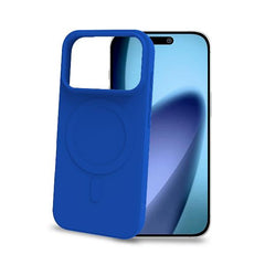 CROMOMAG - Cover in TPU morbido compatibile con la tecnologia Magsafe, colore blu compatibile con Apple iPhone 17 PRO [IPHONE 17 CASES]