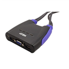 KVM USB VGA/Audio cablato 4-porte (0,9 m, 1,2 m)