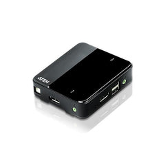 KVM USB DisplayPort/audio a 2 porte (supporto 4K e cavi inclusi)