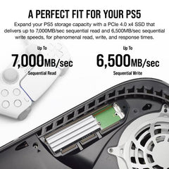 SSD MP600 ELITE da 1 TB - M.2 2280 - ottimizzata per Sony PS5