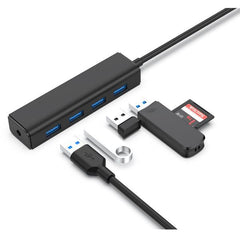 HUB USB-C 3.2 Gen1 4-PORTE USB-A 3.0 con Jack Alimentazione