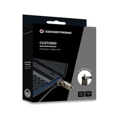 LUCCHETTO PER NOTEBOOK A COMBINAZIONE, slot per lucchetto nano, 1,8 m