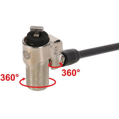 LUCCHETTO PER NOTEBOOK CON CHIAVE, slot di sicurezza standard, 1,8 m