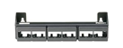 PANNELLO 0U PER 12 RJ45 MINICOM NERO