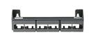 PANNELLO 0U PER 12 RJ45 MINICOM NERO