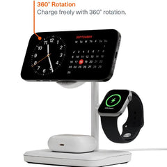 Caricabatteria Wireless 3-in-1 - Bianco