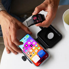 Base di ricarica 2 in 1 ChargeBase Qi2 per iPhone e AirPods
