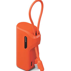 Cygnett Battery bank Thumboost 5K Powerbank con cavo integrato (ORANGE)