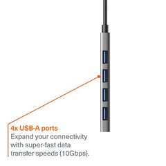 Unite 4in1 USB-C to USB-A Hub
