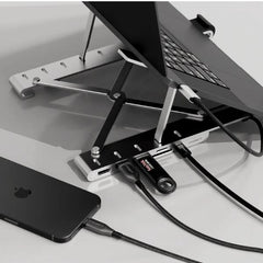 Hub 7 in 1 con supporto pieghevole per laptop PD 100W