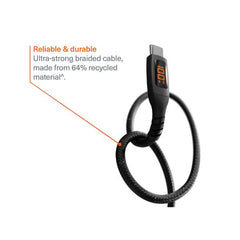 Unite Intelli-Cable USB-C with LED Display 1M Black