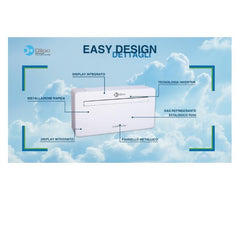 Climatizzatore "EASYDESIGN" - Senza Unità Esterna - WiFi - 2,6 KW 9.000 BTU - Pompa di Calore