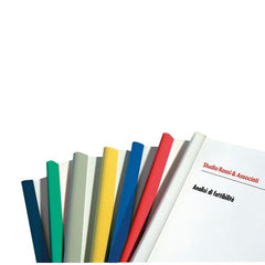 DORSINI RILEGAFOGLI PER RILEGATURA SENZA MACCHINA.COLORE NERO. DIAMETRO 6MM - 35 FOGLI
