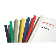 DORSINI RILEGAFOGLI PER RILEGATURA SENZA MACCHINA.COLORE BIANCO. DIAMETRO 16MM - 110 FOGLI
