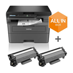 Stampante Multifunzione Laser monocromatica Brother DCPL2627DWXL Bundle con 2 toner e 3 anni di garanzia