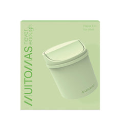 MUITOMAS - Cestino da scrivania verde salvia