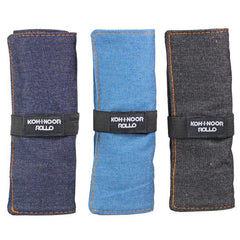 ASTUCCI ARROTOLABILI JEANS CON 24 SCOMPARTI E BUSTINA CON ZIP