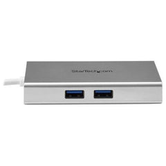 Mini dock USB-C a HDMI 4K con hub USB
