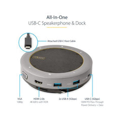 Docking station per vivavoce USB-C