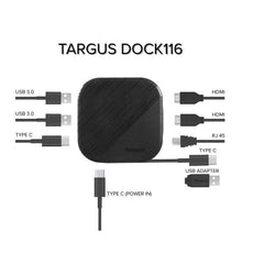 Docking Station Universale USB-C® Dual HD con PD Pass-Thru da 80W