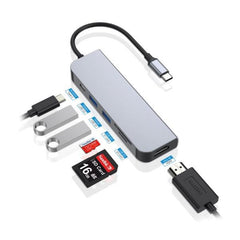 DOCKING STATION 6-in-1 USB 3.2 Gen.1 - USB 3.0 x 2, 60W USB PD, HDTV, SD, TF/MicroSD
