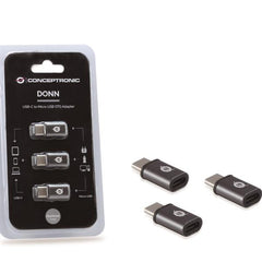 ADATTATORE da USB-C a Micro USB OTG (3-Pezzi)