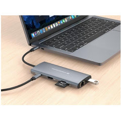 DOCKING STATION 10-in 1 USB 3.2 Gen 1 -- HDMI, 100W USB PD, USB-C 5Gbps x2, USB-A 5Gbps x3, SD, TF/MicroSD, GbE