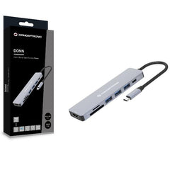 DOCKING STATION 7-IN-1 USB 3.2 GEN 1 - HDMI, USB-A 3.0 x 3, SD, TF/MicroSD, 100W USB PD