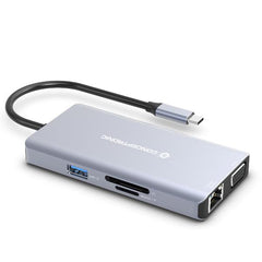 DOCKING STATION 10-IN-1 USB 3.2 GEN 1 - HDMI, VGA, USB-A 3.0 x3, SD, TF/MicroSD, Audio, GbE LAN, 100W USB PD