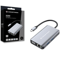 DOCKING STATION 7-IN-1 USB 3.2 GEN.1 - HDMI, VGA, GbE LAN, 3x USB-A 3.0, 100W USB PD