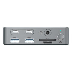 DOCKING STATION 15-in-1 DISPLAYLINK USB 3.2 GEN 2 -- Triple Display, HDMI, DisplayPort, USB-C 10Gbps, USB-A 10Gbps, USB-A 5Gbps, SD, TF/MicroSD, GbE, Audio, DC in, Security Slot
