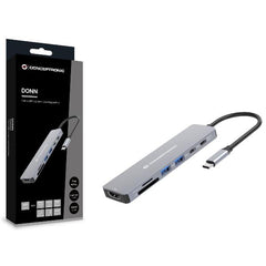 DOCKING STATION 7-IN-1 USB 3.2 GEN.1 - 4K60Hz HDMI, USB-A 5Gbps x 2, USB-C 5Gbps, SD, TF/MicroSD, 100W USB PD