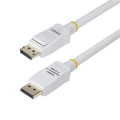 Cavo DisplayPort 1.2 certificato VESA bianco da 1,8 m, 4K 60 Hz, 21,6 Gbps, connettori DP a scatto,