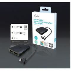 Adattatore Video Universale USB-A/USB-C a Doppio Monitor Display Port 4K (2xDP)
