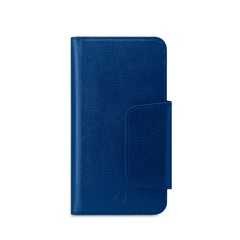 DUOMO - Custodia a libro con chiusura magnetica, slot porta carte colore blu compatibile con gli smartphone fino a 5.8" dimensione display