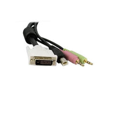 Cavo KVM switch DVI-D Dual Link USB 4 in 1 3,5m