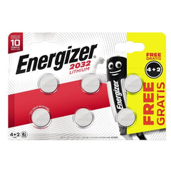 4 + 2 Batteria a bottone CR 2032 Litio 240 mAh 3 V