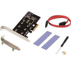ADATTATORI PCIe 2-in-1 M.2 SSD SATA NVMe