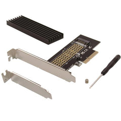 ADATTATORI PCIe M.2 NVMe SSD (con dissipatore in alluminio)
