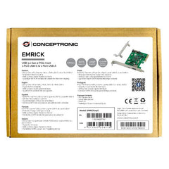 SCHEDA PCI EXPRESS USB 3.2 Gen 2, 1 porta USB-C + 1 porta USB-A